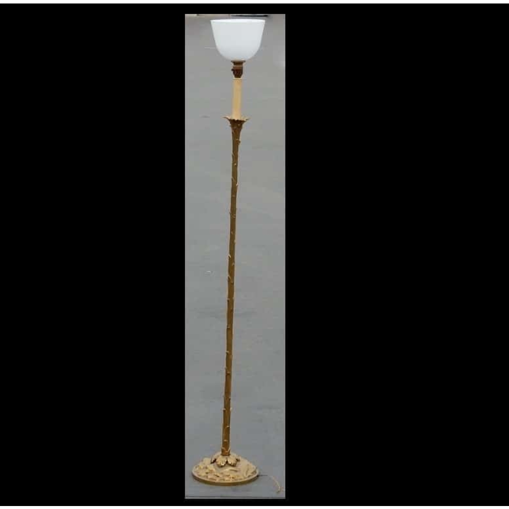 1950/70 Lampadaire en Bronze Doré Maison Baguès Modèle Palmier | Biron |||||||||
