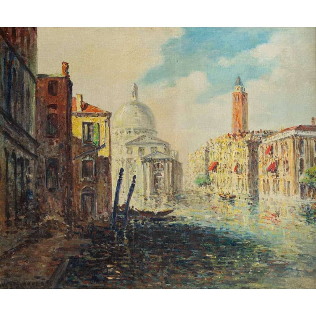 Huile sur toile Vue de Venise | Biron Huile sur toile Vue de Venise