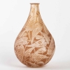 Vase « Sauges » verre blanc patiné sépia de René LALIQUE | Biron Vase "Sauges" verre blanc patiné sépia de René LALIQUE