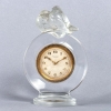 Pendulette « Pierrots » verre blanc – mouvement mécanique 8 jours de René LALIQUE | Biron ||||||||