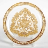 Assiette « Chasse Chiens » verre blanc patiné sépia de René LALIQUE | Biron ||||||
