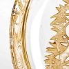 Assiette « Chasse Chiens » verre blanc patiné sépia de René LALIQUE | Biron Assiette "Chasse Chiens" verre blanc patiné sépia de René LALIQUE