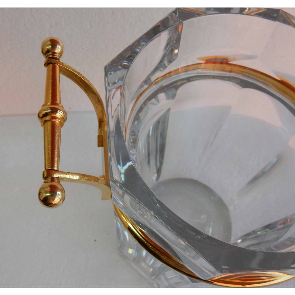 1970′ Seau A Champagne Baccarat Modèle « Harcourt » Signé 10