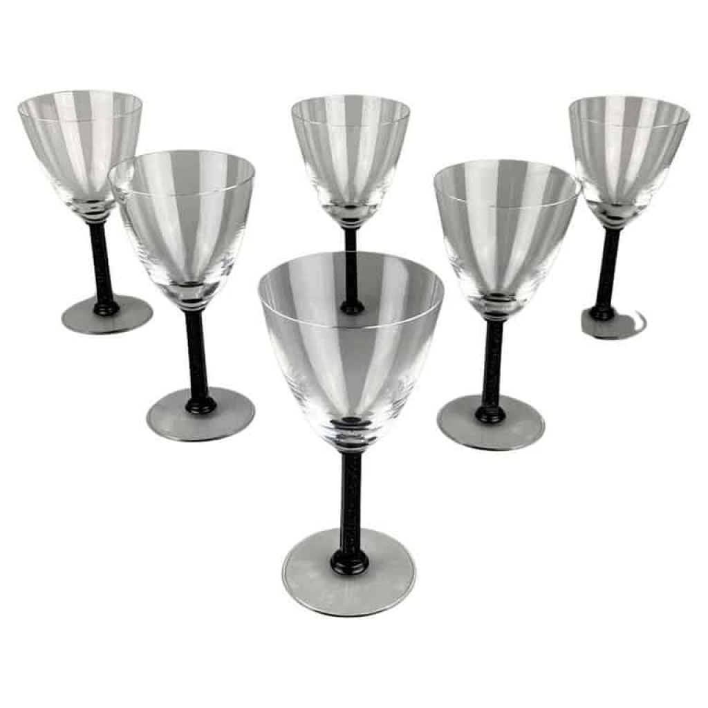 Lalique France « Phalsbourg » : Série de 12 Verres | Biron ||||||||
