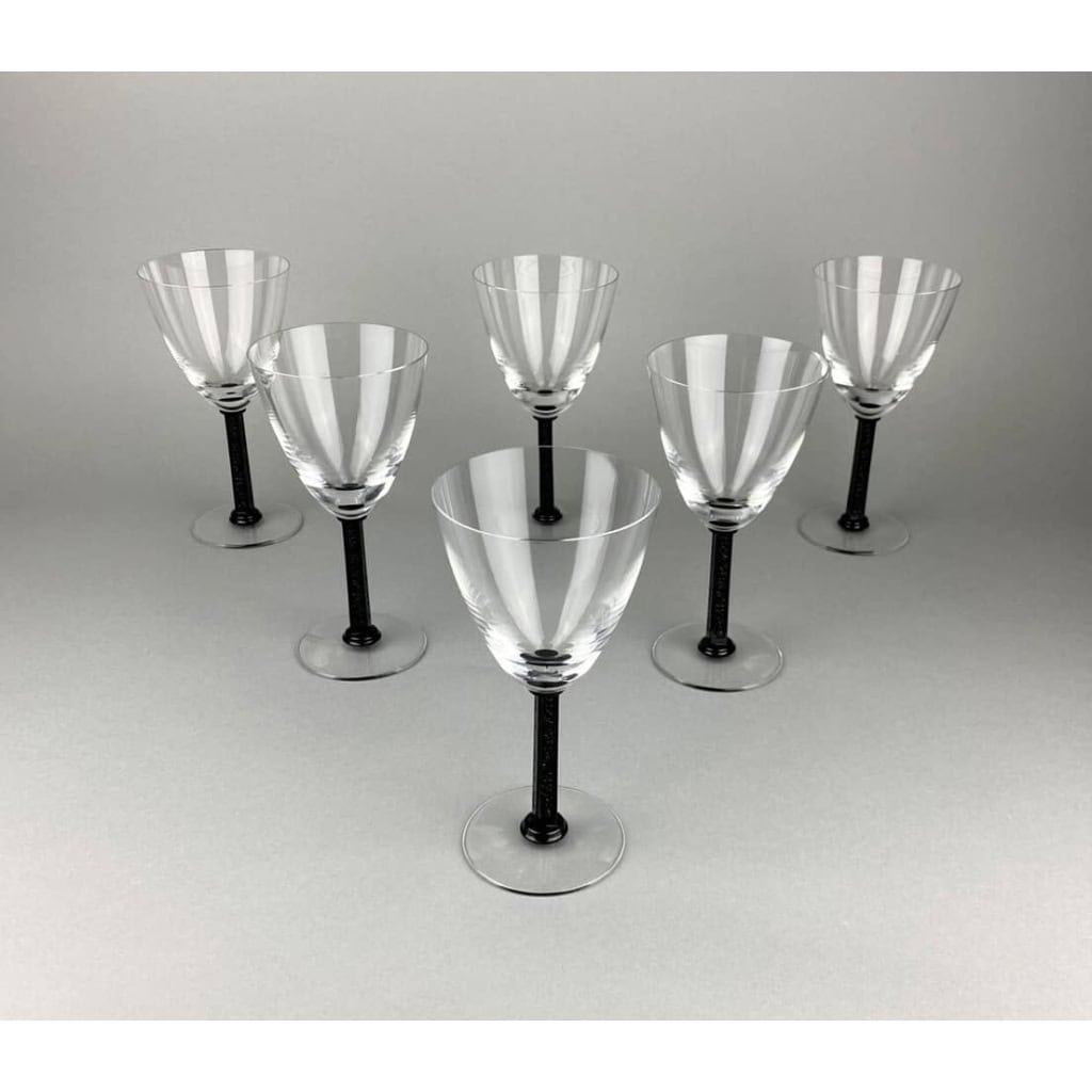 Lalique France « Phalsbourg » : Série de 12 Verres | Biron Lalique France "Phalsbourg" : Série de 12 Verres