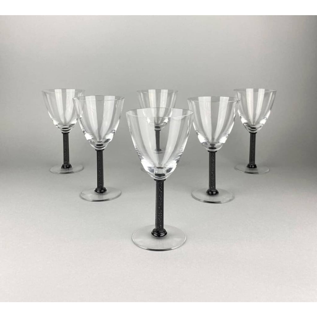 Lalique France « Phalsbourg » : Série de 12 Verres | Biron Lalique France "Phalsbourg" : Série de 12 Verres