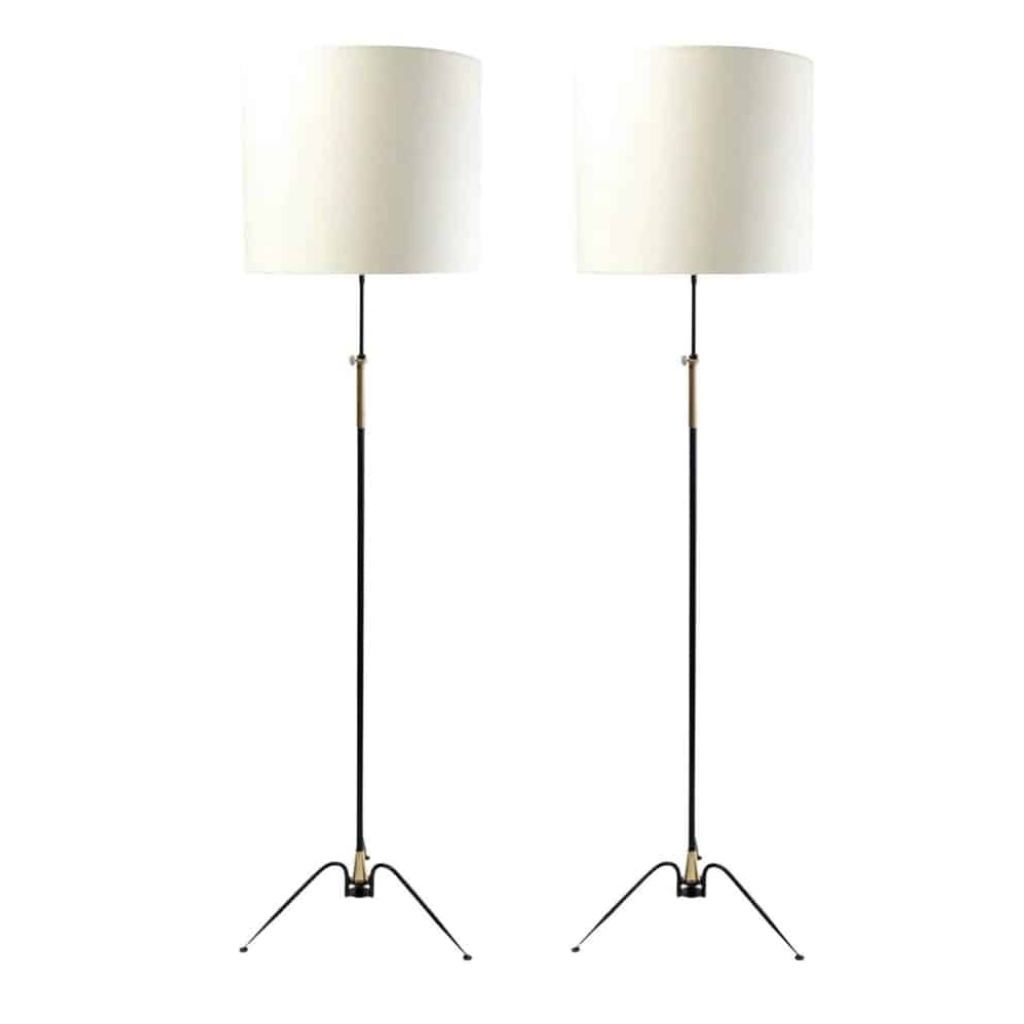 1950 Paire de lampadaires Maison Lunel | Biron ||||||