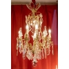 Lustre baccarat » Aux clochettes « à 10 lumières XIXEME | Biron |||||||