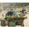 HSI Marchand de quatre saisons accompagné d’une petite fille entre le Louvre et le Palais royal, signé René Rousse | Biron HSI Marchand de quatre saisons accompagné d'une petite fille entre le Louvre et le Palais royal, signé René Rousse