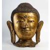 Grande tête de bouddha en laque sèche | Biron ||||||