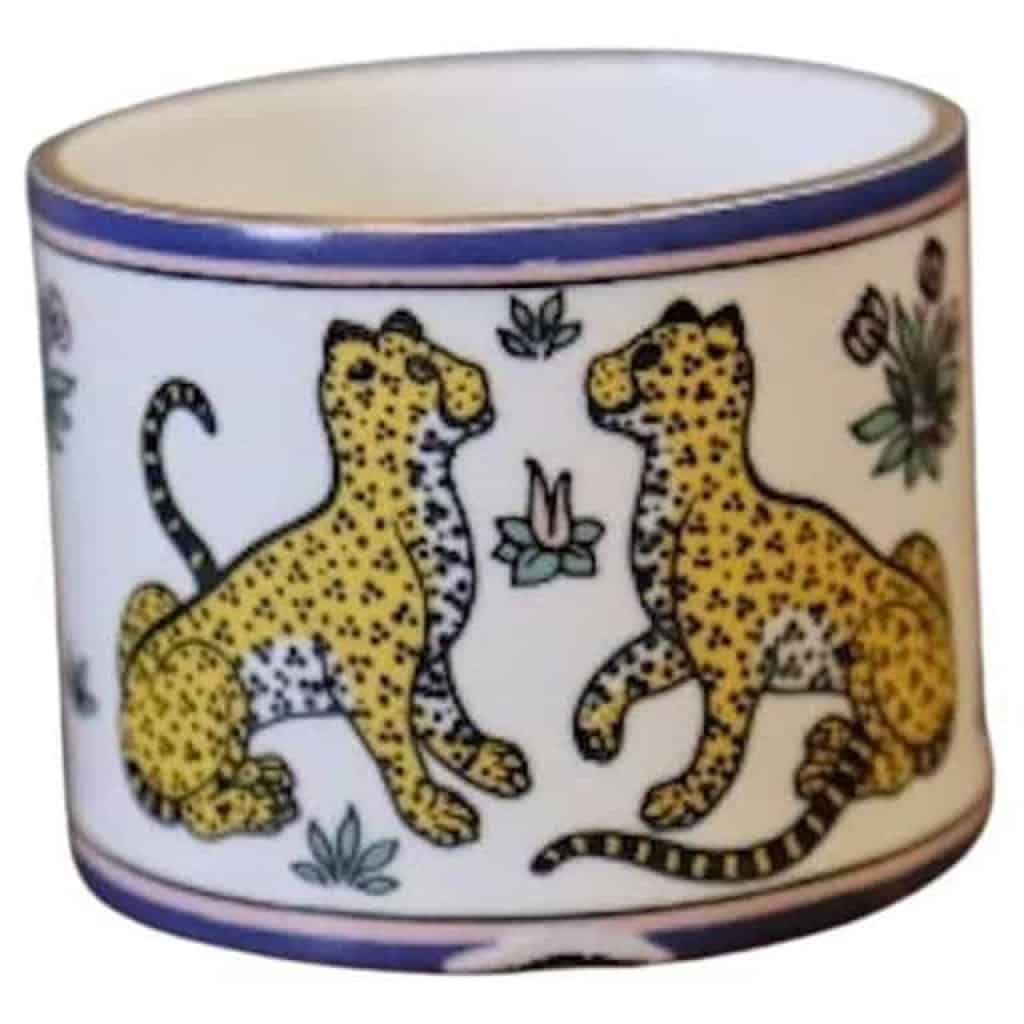 HERMES. Rond de Serviette « Guépard » | Biron ||
