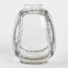 Vase « Guirlandes de Roses » verre blanc patiné bleu de René LALIQUE | Biron ||||||