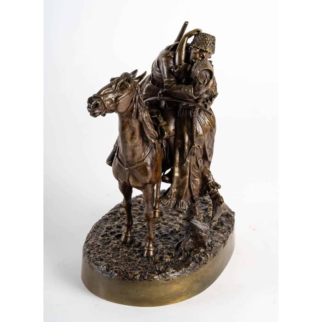 Sculpture en bronze zusse, Le baiser de Foute Woerffel | Biron ||||||||||