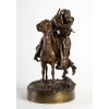 Sculpture en bronze zusse, Le baiser de Foute Woerffel | Biron Sculpture en bronze zusse, Le baiser de Foute Woerffel