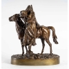 Sculpture en bronze zusse, Le baiser de Foute Woerffel | Biron Sculpture en bronze zusse, Le baiser de Foute Woerffel