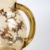 Pichet Broc « Chardons » verre jaune émaillé d’Emile Gallé | Biron Pichet Broc "Chardons" verre jaune émaillé d'Emile Gallé