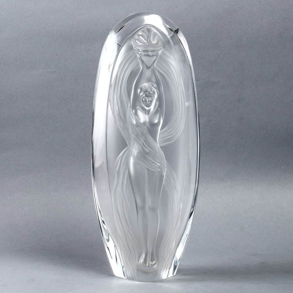 Vase « Eroica » cristal blanc de LALIQUE FRANCE | Biron Vase "Eroica" cristal blanc de LALIQUE FRANCE