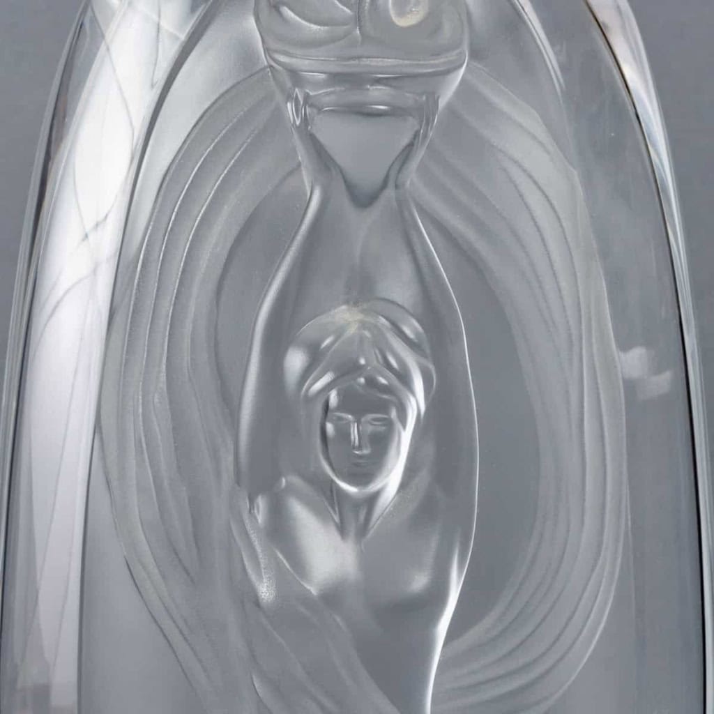 Vase « Eroica » cristal blanc de LALIQUE FRANCE | Biron Vase "Eroica" cristal blanc de LALIQUE FRANCE