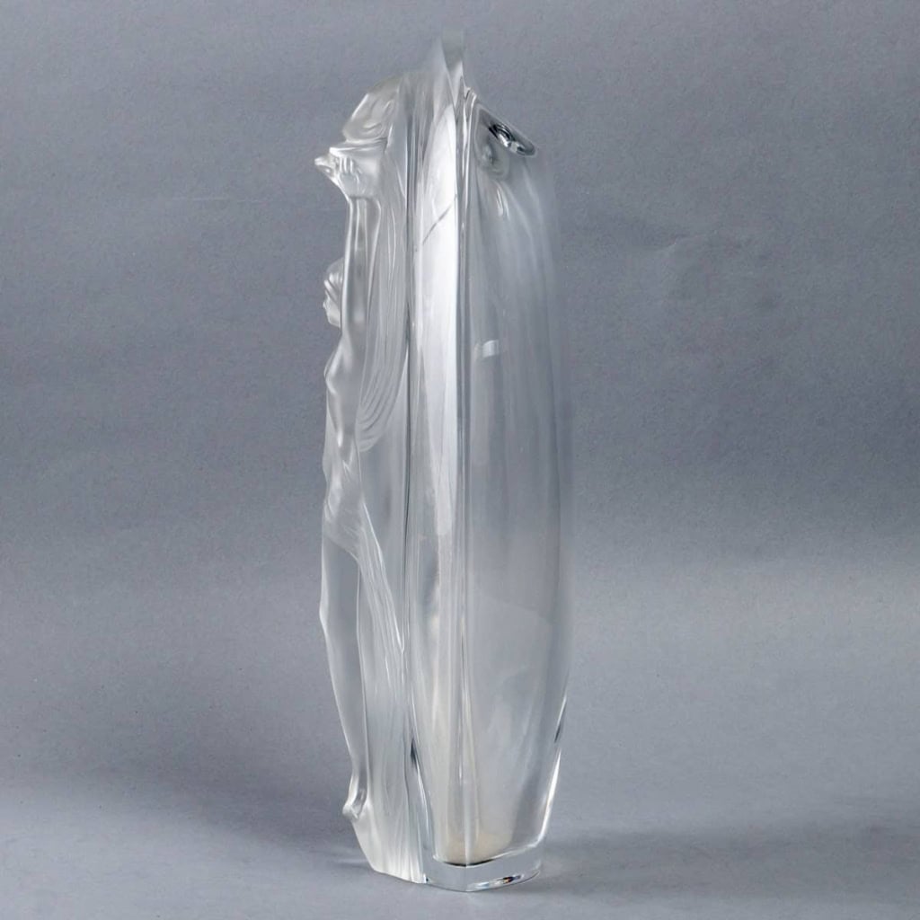 Vase « Eroica » cristal blanc de LALIQUE FRANCE | Biron Vase "Eroica" cristal blanc de LALIQUE FRANCE