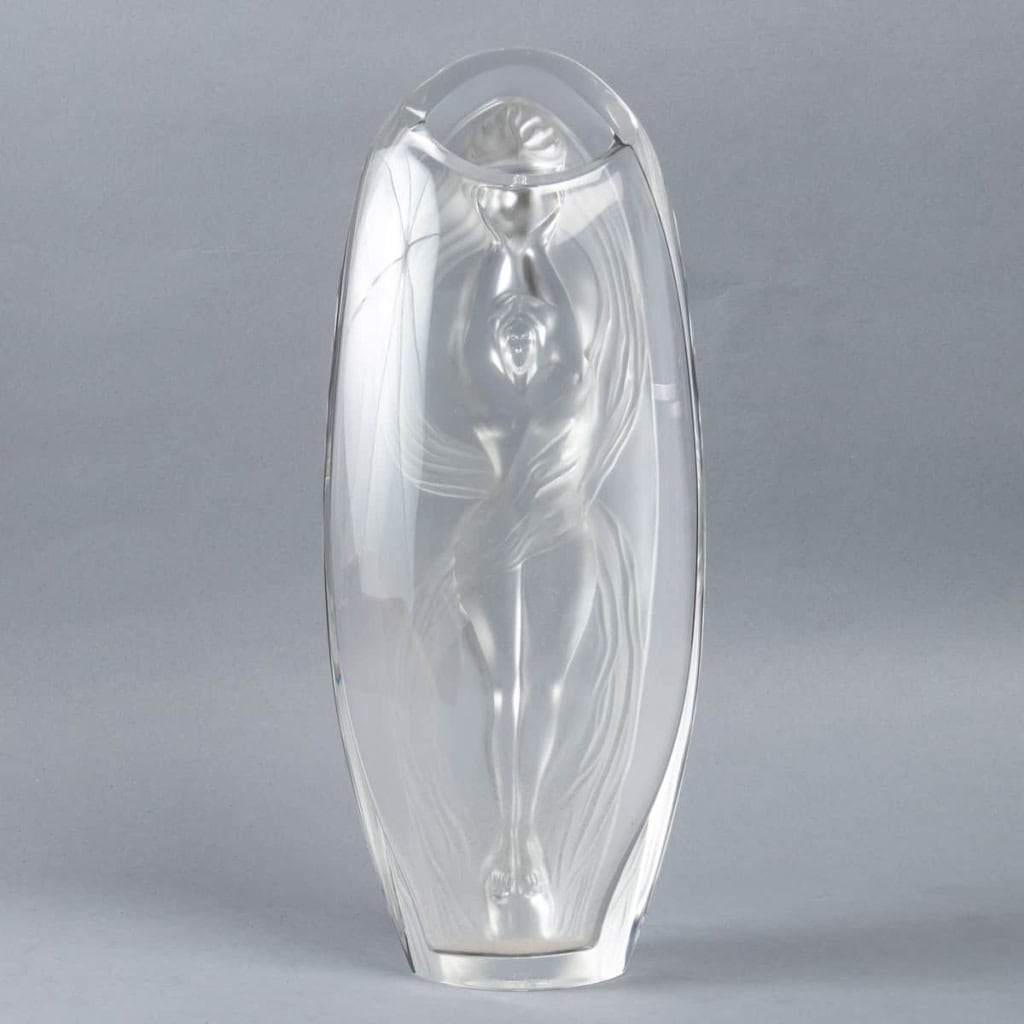 Vase « Eroica » cristal blanc de LALIQUE FRANCE | Biron Vase "Eroica" cristal blanc de LALIQUE FRANCE