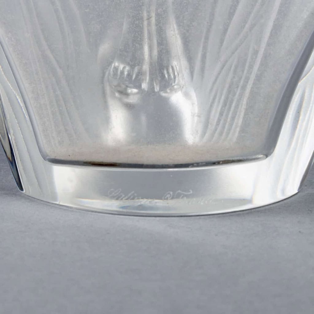 Vase « Eroica » cristal blanc de LALIQUE FRANCE | Biron Vase "Eroica" cristal blanc de LALIQUE FRANCE