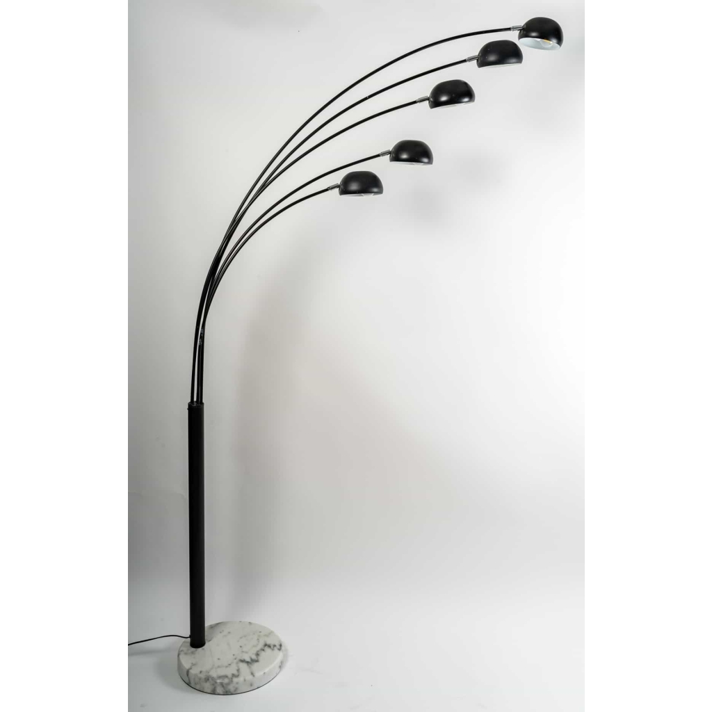Lampe design des années 1990 en métal et socle en marbre | Biron |||||||||
