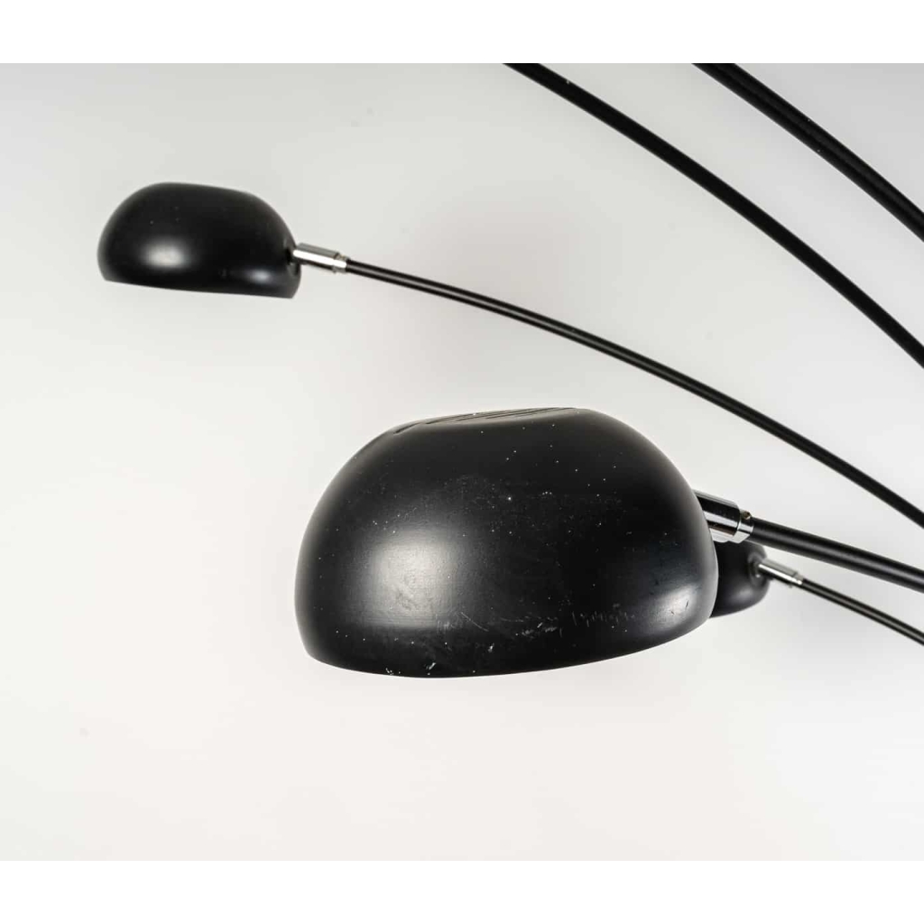 Lampe design des années 1990 en métal et socle en marbre | Biron Lampe design des années 1990 en métal et socle en marbre