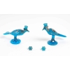 Rare groupe en opaline bleu royal émaillé en argent d’époque 1820-1840 | Biron Rare groupe en opaline bleu royal émaillé en argent d'époque 1820-1840