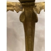 1970′ Sellette en Bronze Doré Style LXV Plateaux Onyx 15