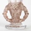 Vase « Faune » cristal blanc patiné sépia de René LALIQUE | Biron Vase "Faune" cristal blanc patiné sépia de René LALIQUE