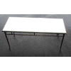 1950/70' Table Basse en Bronze Doré Décor Palmier Maison Charles