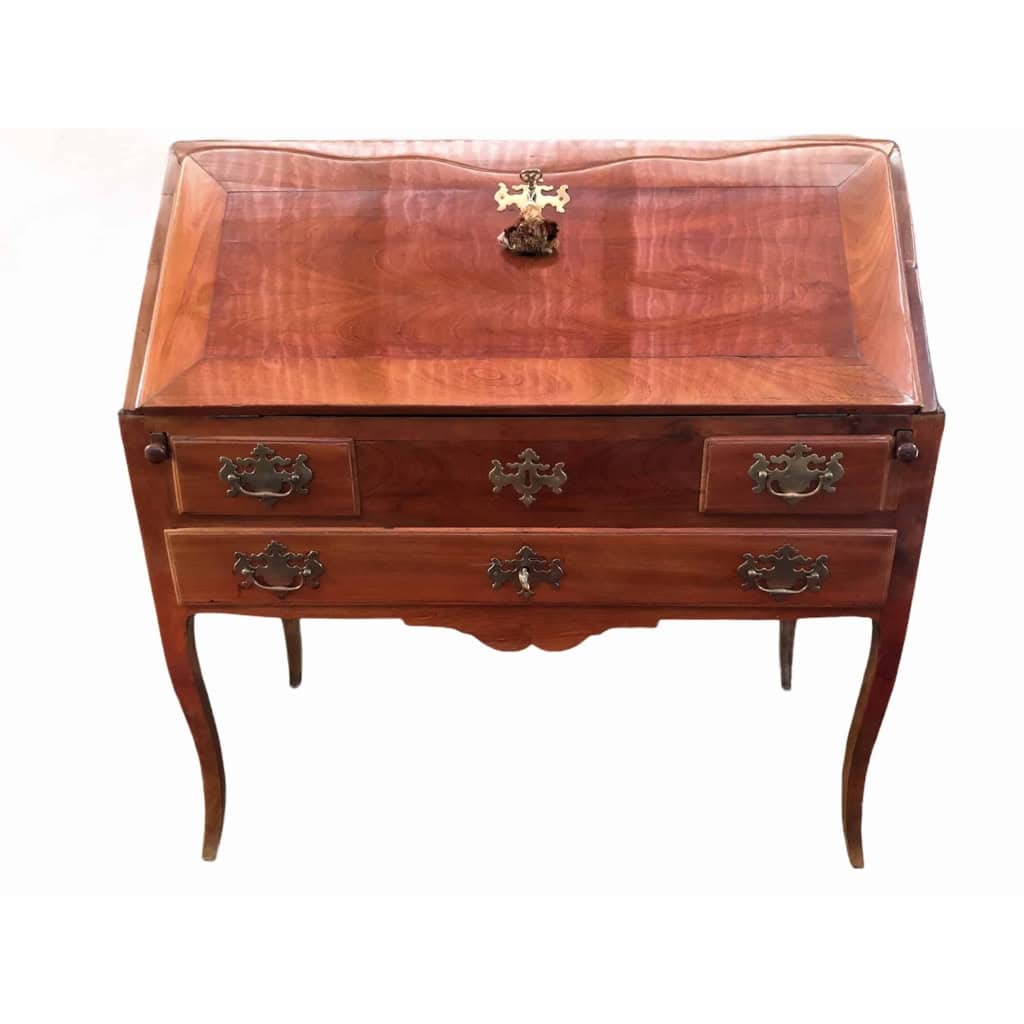 Bureau de pente 18ème siècle Malouin en acajou