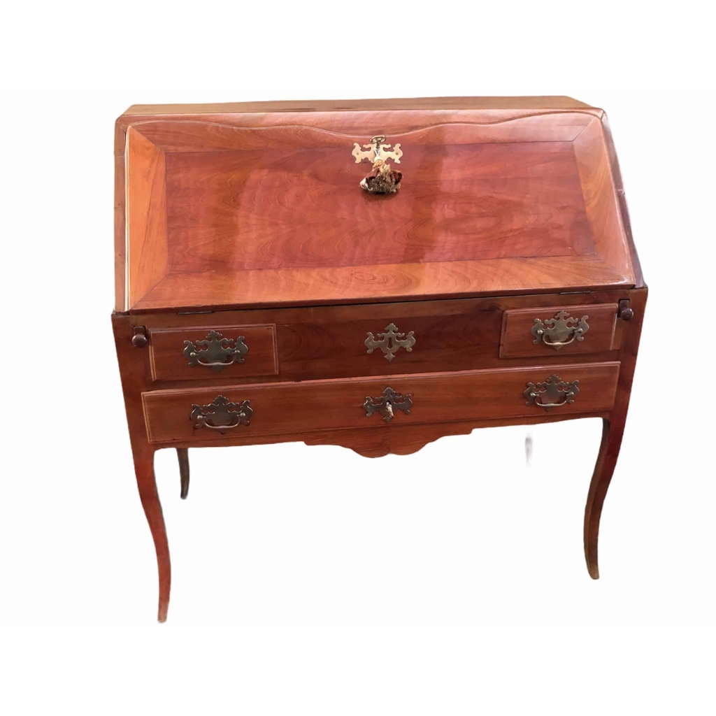 Bureau de pente 18ème siècle Malouin en acajou