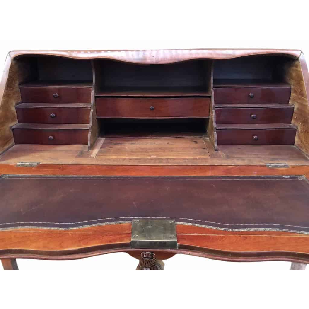 Bureau de pente 18ème siècle Malouin en acajou