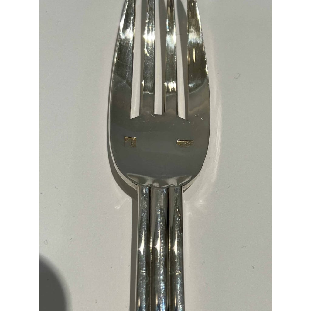 Ménagère « Nantes » métal argenté de PUIFORCAT – 24 pièces | Biron Ménagère "Nantes" métal argenté de PUIFORCAT - 24 pièces