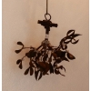 1900′ Lustre Boule de Gui en Bronze Art Nouveau a 2 Lampes Diametre 34 cm | Biron ||||||