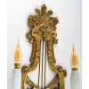 Paire d’appliques Lyre en bronze doré du XIXème siècle, Napoléon III | Biron Paire d’appliques Lyre en bronze doré du XIXème siècle, Napoléon III