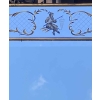 1960/70 Miroir aux Chinois Décor Eglomisé Et Cadre Feuilles d’Or DLG Pansard 136 X 96 cm 14