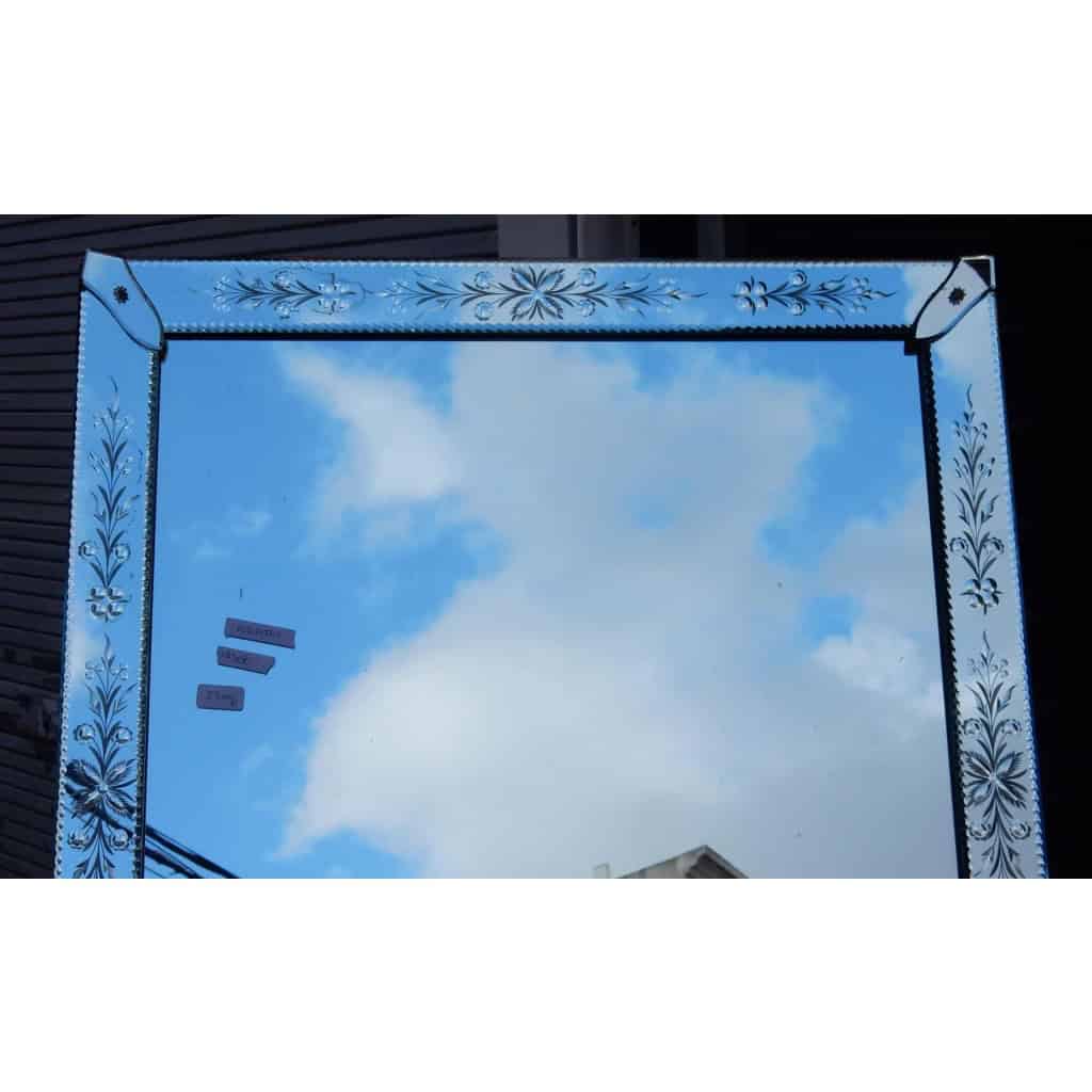 1970′ Miroir Venise à Fleurs 181 x 80 cm