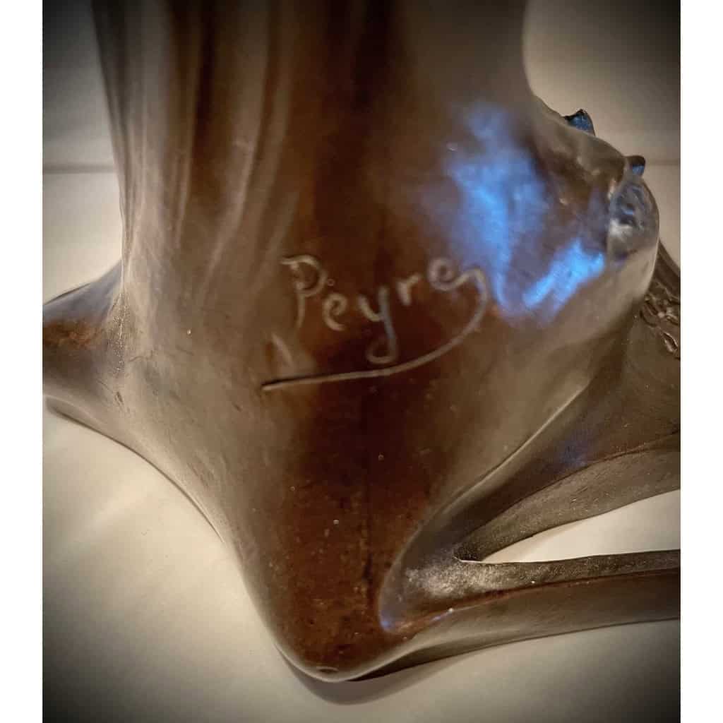 BRONZE ART NOUVEAU DE RAPHAEL CHARLES PEYRE 1872/1949 ET CHARLES LOUCHET | Biron BRONZE ART NOUVEAU DE RAPHAEL CHARLES PEYRE 1872/1949 ET CHARLES LOUCHET