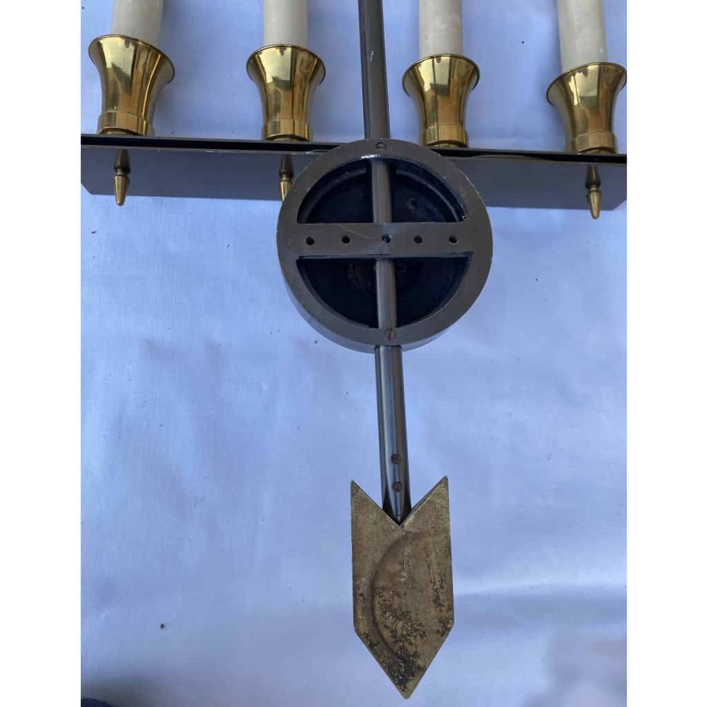 1950/70′ Paire d’Appliques à la Perruche Posée Sur Une Gaine, Maison Baguès H 63 cm | Biron 1950/70′ Paire d’Appliques à la Perruche Posée Sur Une Gaine, Maison Baguès H 63 cm