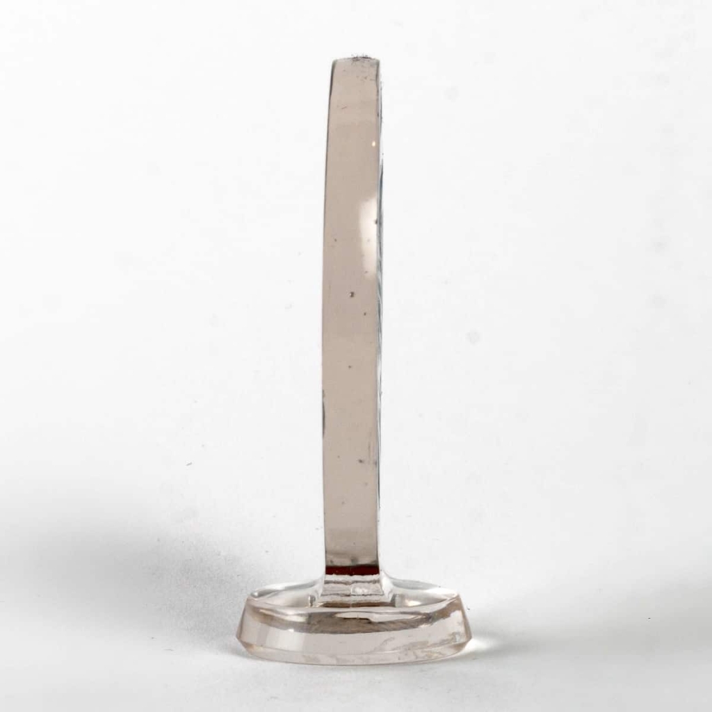 Cachet « Trois Papillons » verre blanc patiné bleu de René LALIQUE | Biron Cachet "Trois Papillons" verre blanc patiné bleu de René LALIQUE