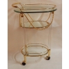 1970′ Rolling Bar with Gold Metal and Altuglas Garlands | Biron |||||||||
