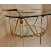 1970′ Rolling Bar with Gold Metal and Altuglas Garlands | Biron 1970′ Rolling Bar with Gold Metal and Altuglas Garlands