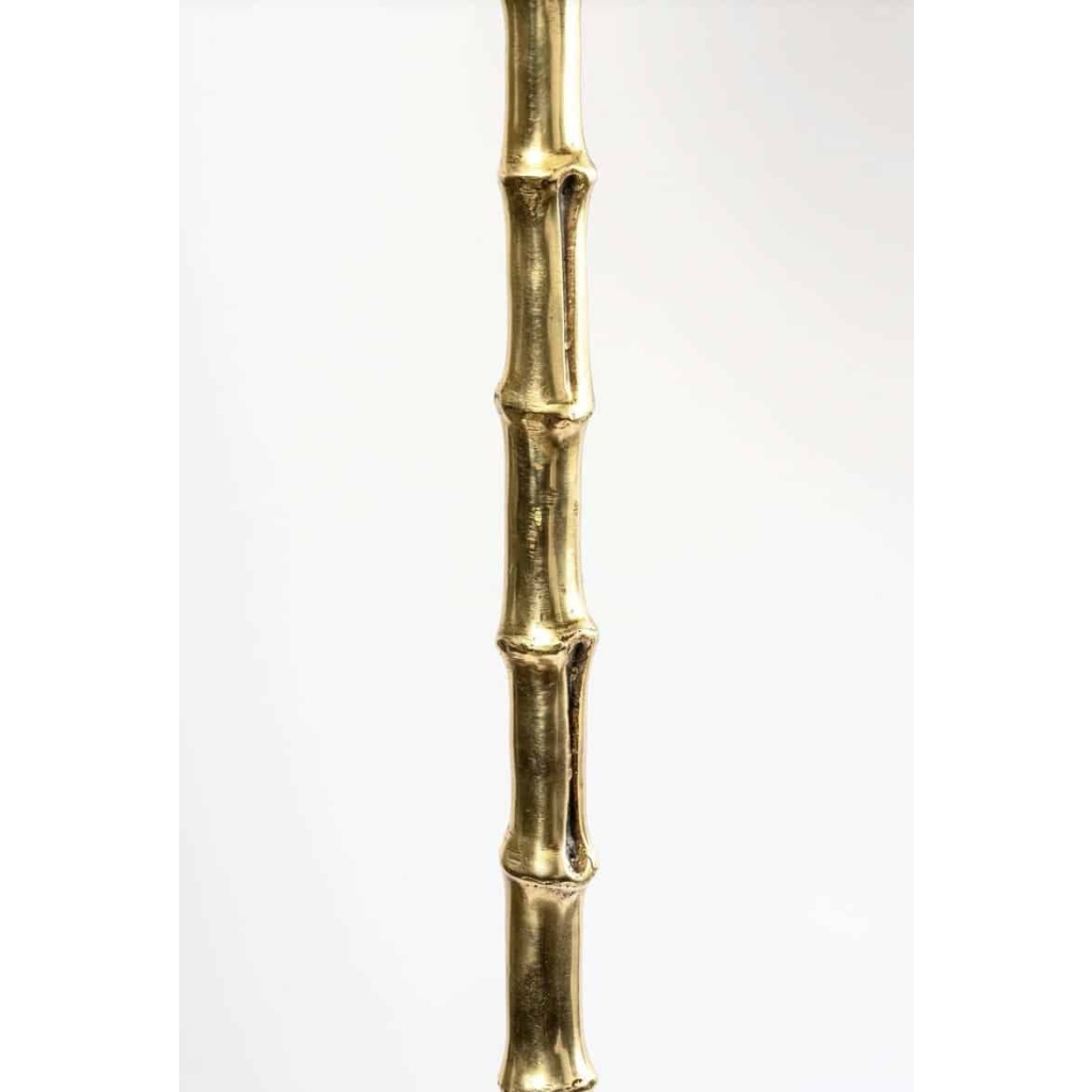 1950 Paire de lampadaires modèle « Bambou » en bronze doré Maison Baguès | Biron 1950 Paire de lampadaires modèle "Bambou" en bronze doré Maison Baguès
