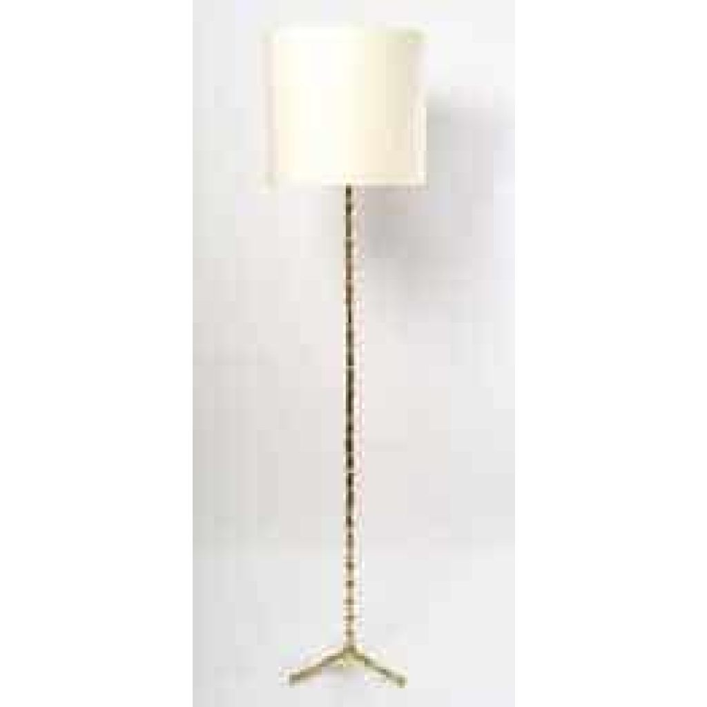 1950 Paire de lampadaires modèle « Bambou » en bronze doré Maison Baguès | Biron 1950 Paire de lampadaires modèle "Bambou" en bronze doré Maison Baguès