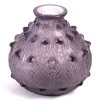 Vase « Fougères » verre améthyste de René LALIQUE | Biron Vase "Fougères" verre améthyste de René LALIQUE