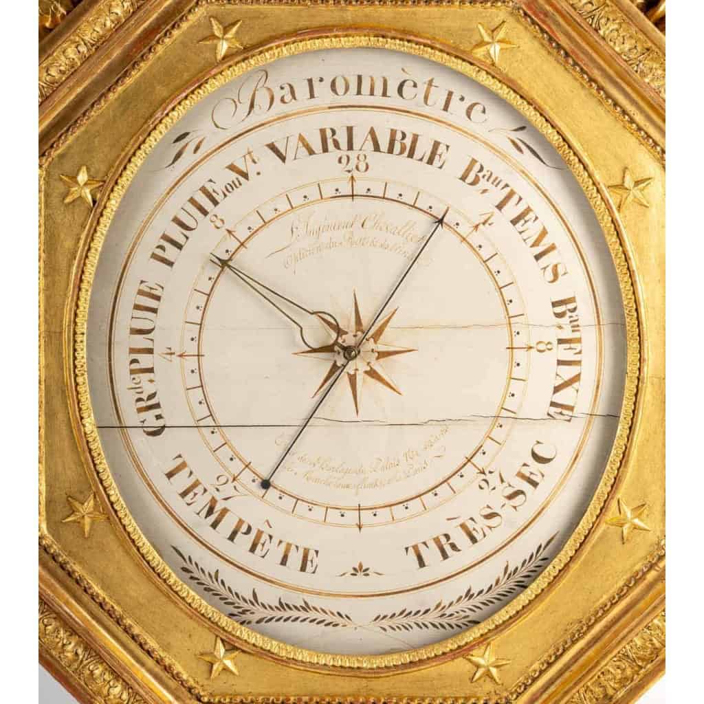 Baromètre d’époque 1er Empire (1804 – 1815). | Biron Baromètre d'époque 1er Empire (1804 - 1815).