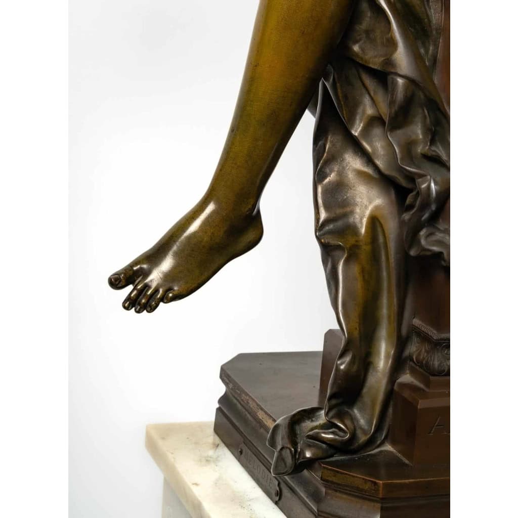 Figure en bronze Melodie D’Albert Ernest Carrier Belleuse XIXème siècle | Biron Figure en bronze Melodie D'Albert Ernest Carrier Belleuse XIXème siècle