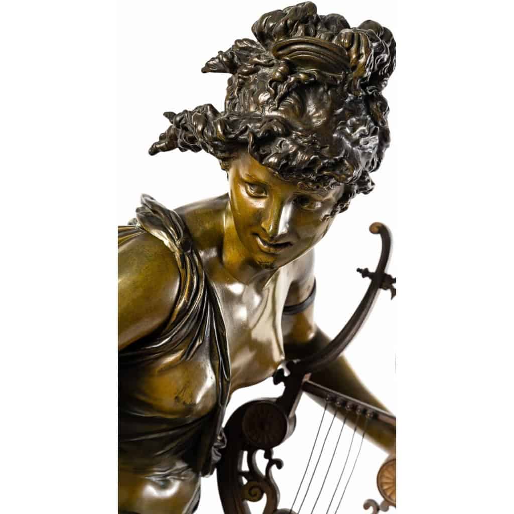 Figure en bronze Melodie D’Albert Ernest Carrier Belleuse XIXème siècle | Biron Figure en bronze Melodie D'Albert Ernest Carrier Belleuse XIXème siècle